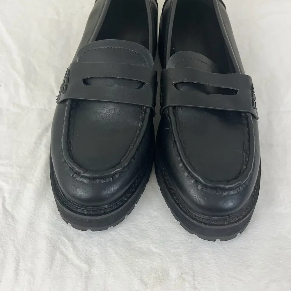 Urban Outfitters Chunky Loafer Womens Size 10 Faux Leather Academia Preppy 90s
